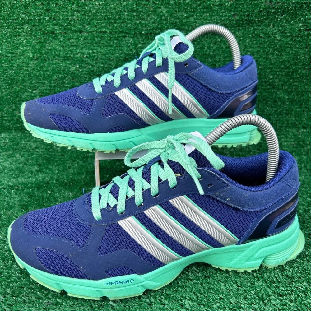 Adidas Aktiv Against Cancer Womens Running Shoes Navy Mint Green G97610 Size 7